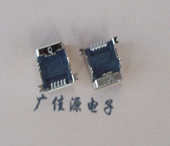 甘肃 MINI USB 5PF 90°SMT前插后贴电源接口
