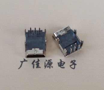 甘肃Mini usb 5p接口,迷你B型母座,四脚DIP插板,连接器
