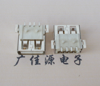 甘肃USB AF方形脚 贴片母座 1.0/1.2柱子直边接口