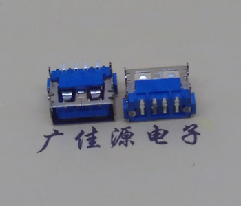 甘肃AF短体10.0接口 蓝色胶芯 直边4pin端子SMT