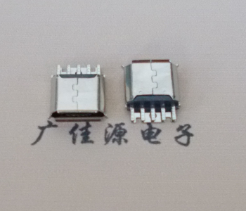 甘肃Micro USB母座 防水接口焊线夹板式悬空翻边