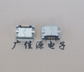 甘肃MICRO USB 5Pin母座 贴板封装接口 卷边镀雾锡