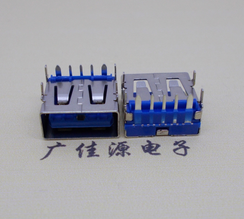 甘肃 USB5安大电流母座 OPPO蓝色胶芯,快速充电接口