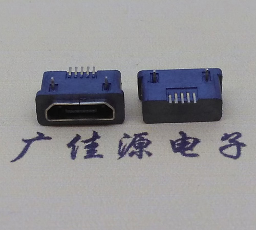 甘肃MICRO USB5p防水接口 90度卧式 两脚插板牢固