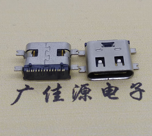 甘肃type-c16p母座全贴带弹片连接器