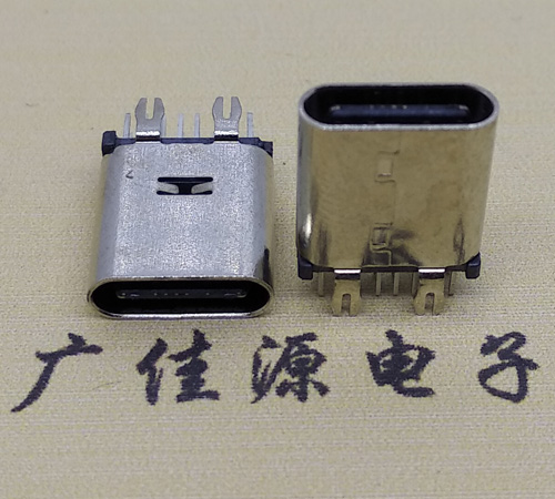 甘肃直立式type-c14p母座接口 usb type-c连接器