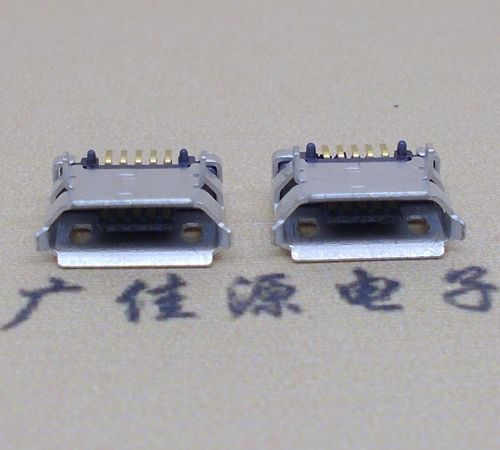 甘肃高品质Micro USB 5P B型口母座,5.9间距前插/后贴端SMT