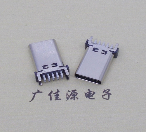 甘肃立式type c10p母座端子插板可过大电流充电和数据传输，高度H=13.10、13.70、15.0mm